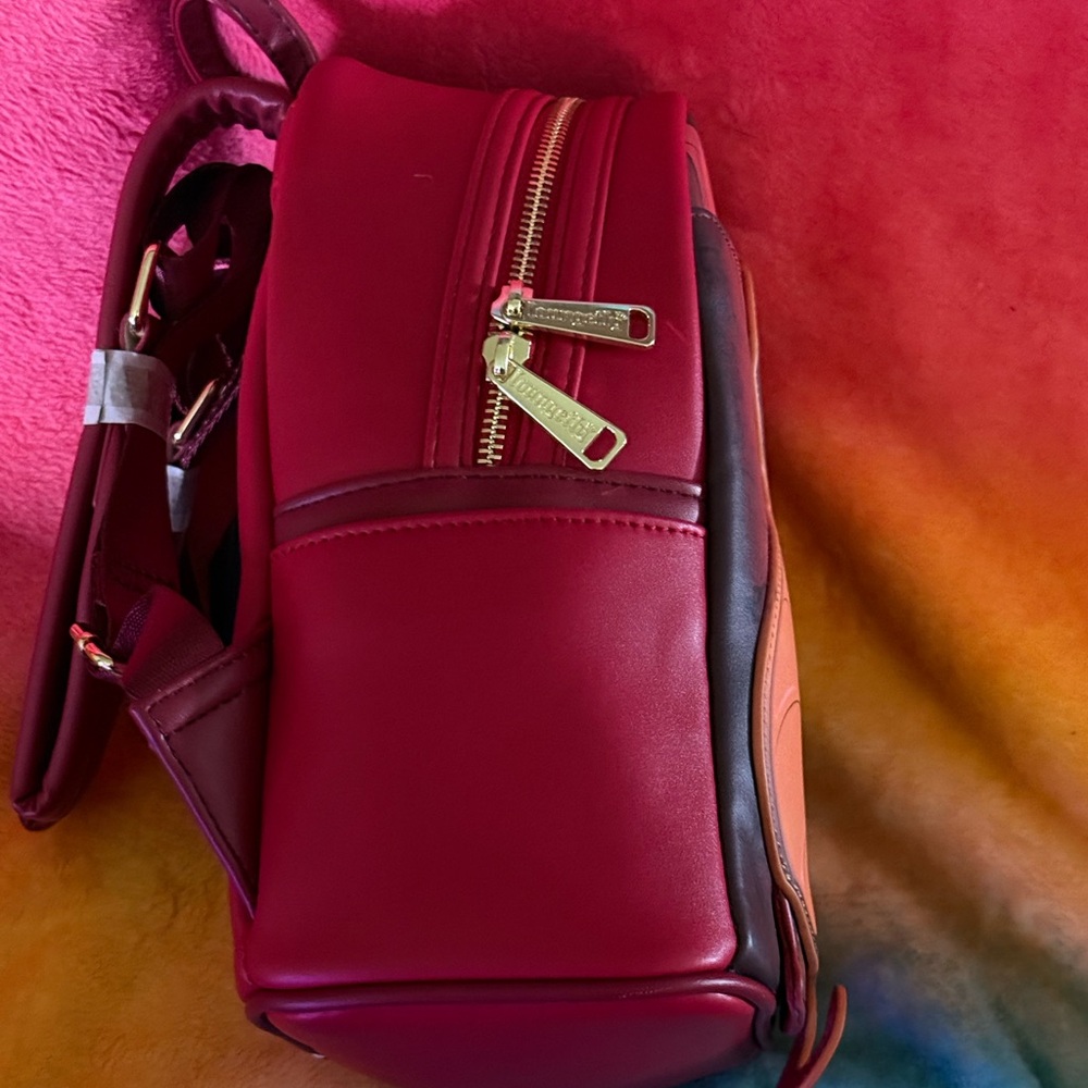 NEW! Loungefly Red Jasmine Backpack - Picture 4 of 5